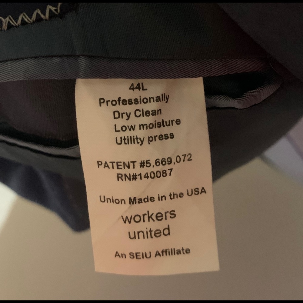 VTG 1960’s Union Made Navy Blue Sport Coat USA - Picture 15 of 15